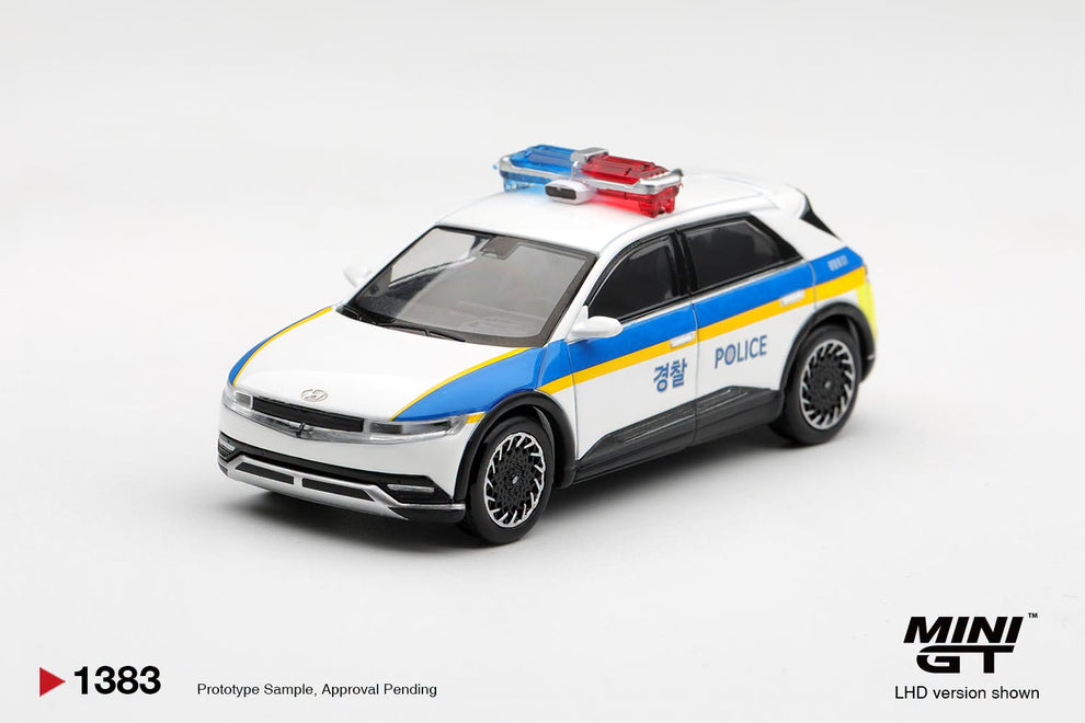 Pre-Orders Mini GT No.1383 Hyundai Ioniq 5 Police Car 1:64 Scale Diecast Model ( Box )