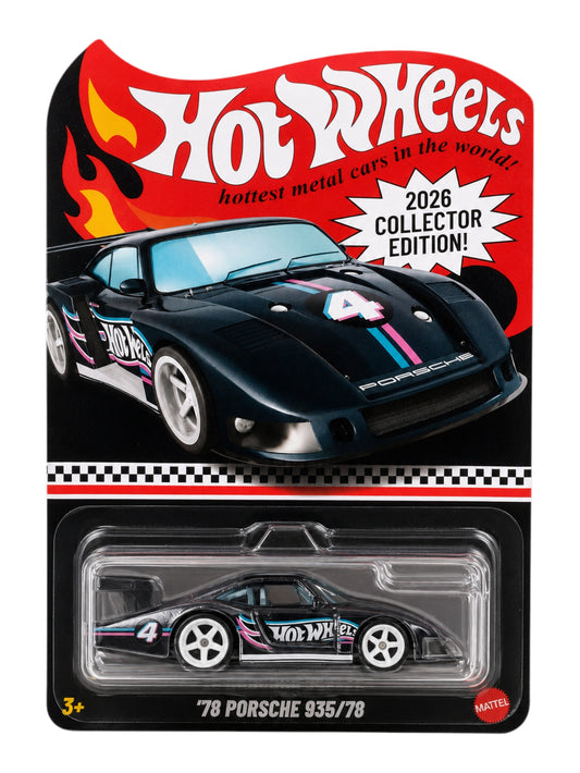 Hotwheels 2026 Collector Edition '78 Porsche 935/78 1:64 Diecast Model Car | Premium Collectible | Sealed Card | Limited Edition RLC