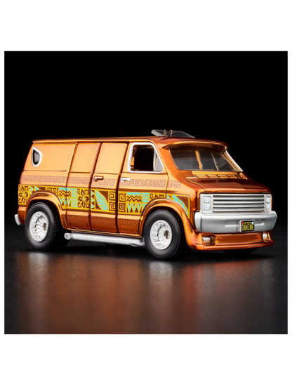 HotWheels 70s Dodge Tradesman Van RLC 1:64 Scale (With Acrylic Case)