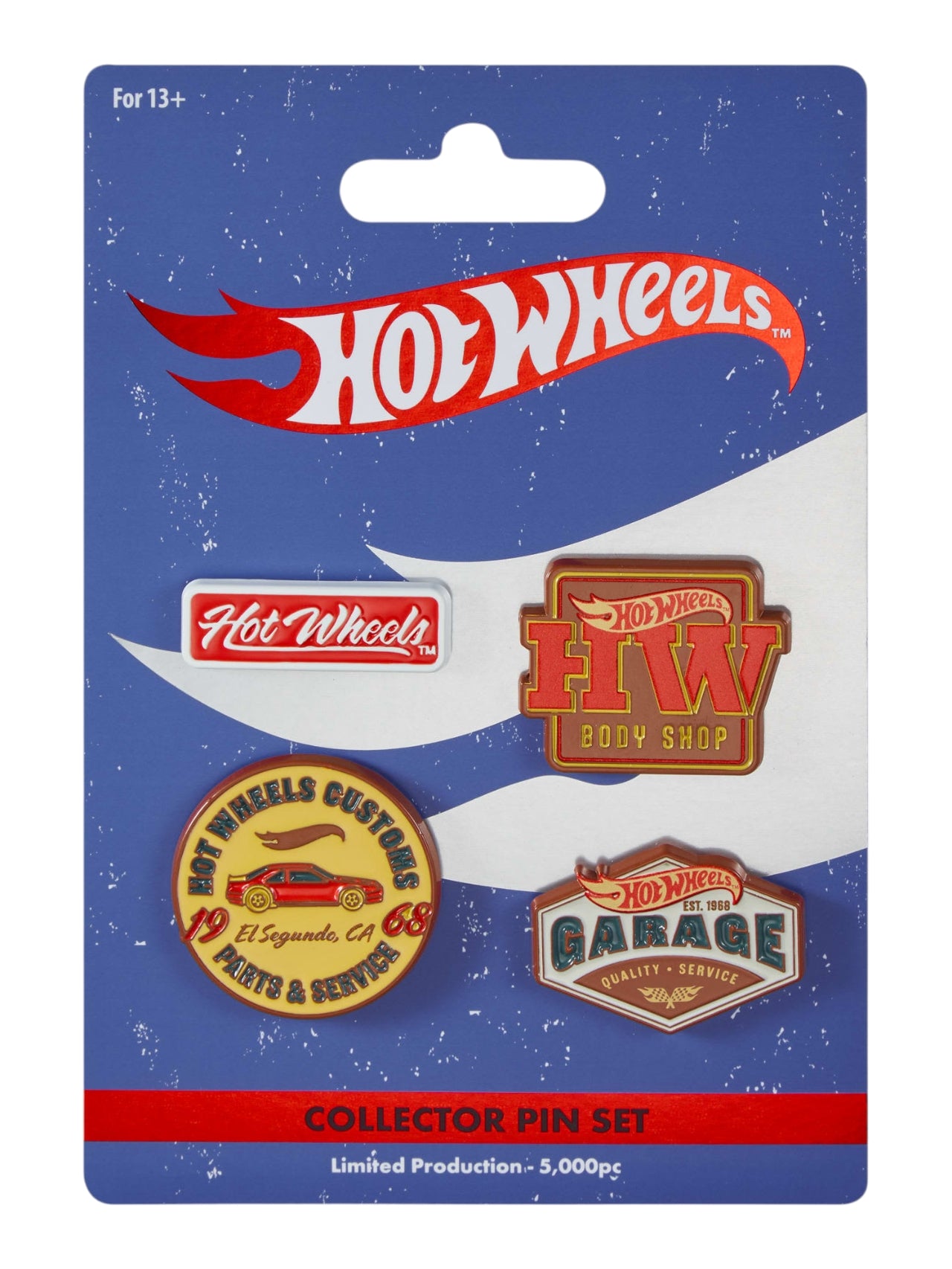 Hotwheels Premium Metal Badge Collection Set | Limited Edition |Body Shop Label Pins