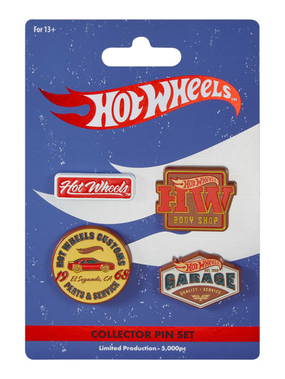 Hotwheels Premium Metal Badge Collection Set | Limited Edition |Body Shop Label Pins