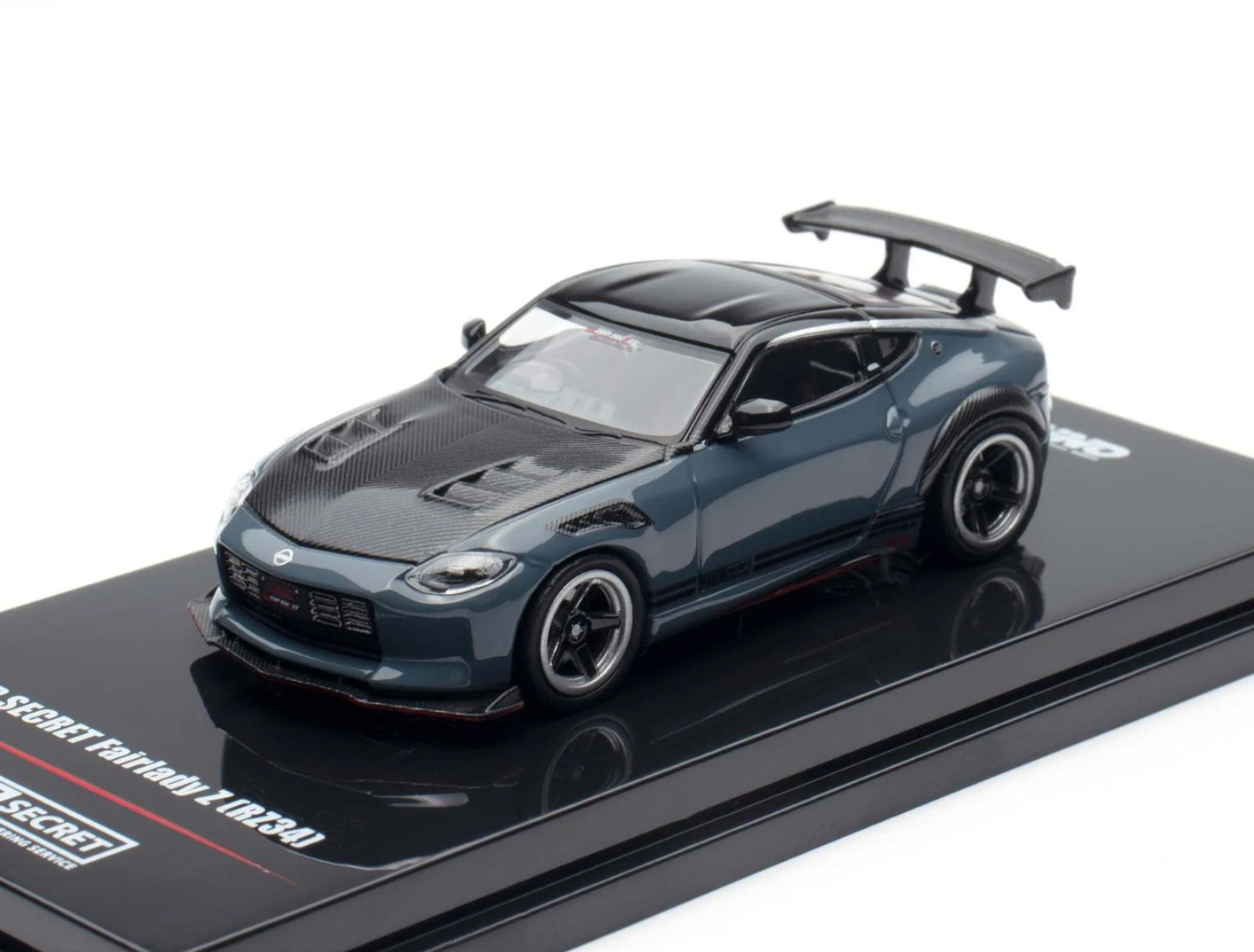 INNO64 Top Secret Fairlady Z (RZ64) Stealth Gray 1:64 Scale Metal Diecast IN64-Z34TS-SG
