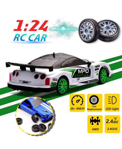 Racing Rally R/C 1:24 Drift Return 2.4GHz Remote Control Racing Car | Drift & Racing Function No.SC24A11-1