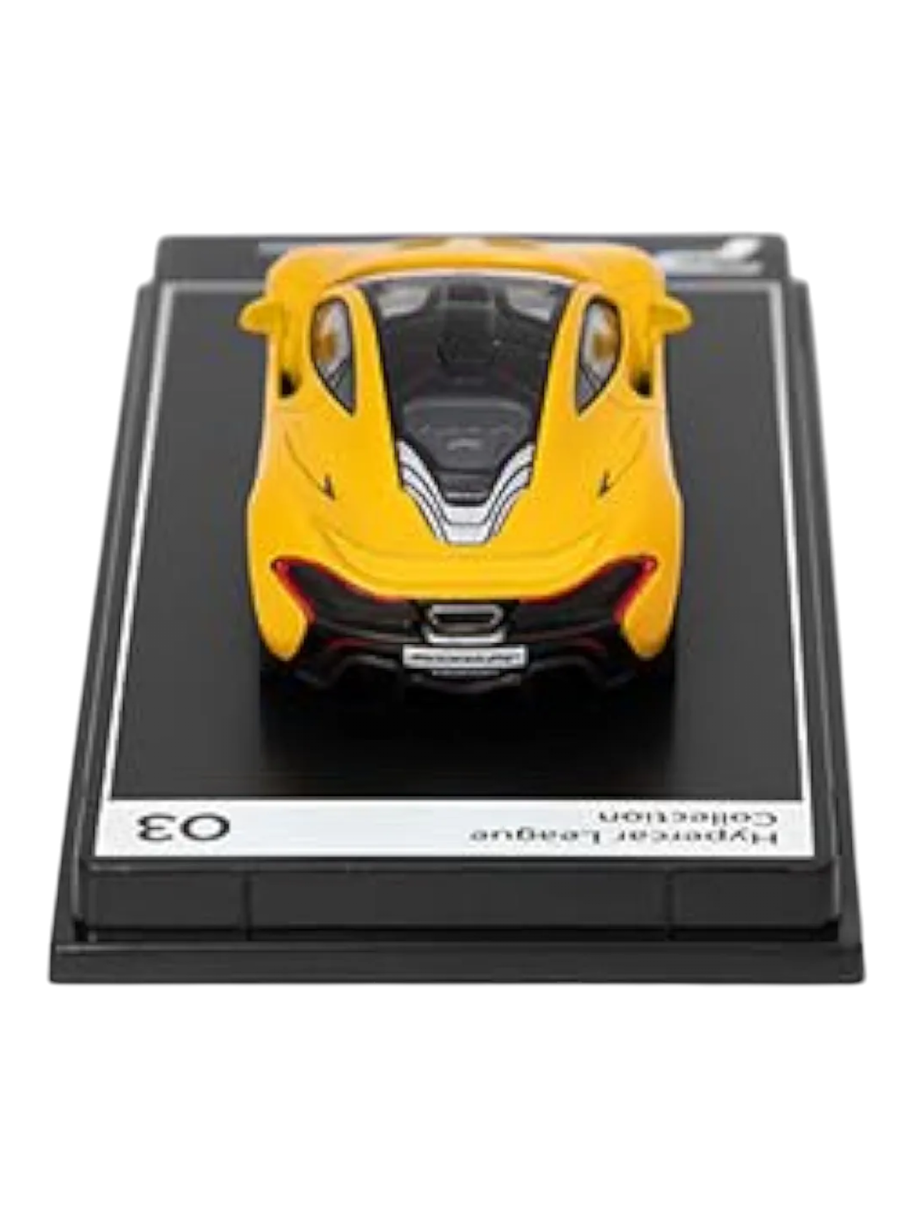 Postercars Hypercar League Collection Mclaren p1 1:64 Scale / Yellow Volcano (No 03)