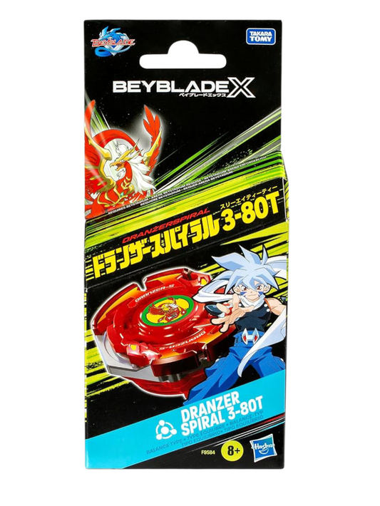 Takara Tomy Beyblade X Dranzer Spiral 3-80T Anniversary X-Over Spinning Top and Starter