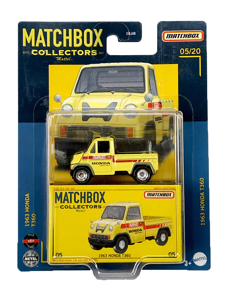 EXCLUSIVES Matchbox Collectors 1963 Honda T360 - Yellow